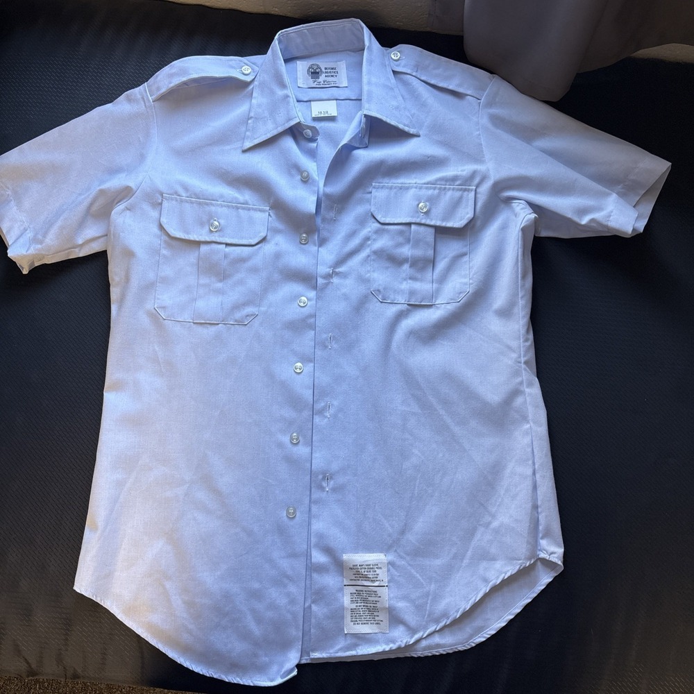 Defense Logistics Agency button down short sleeve shirt